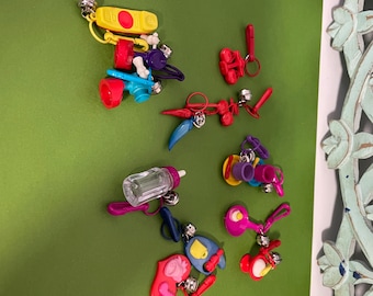 Pre-owned CHARMING BELL CHARMS, Kitchen, Collectors and Traders, 1980s, Zipper Charms, Bracelet, Necklace, Vintage, Retro