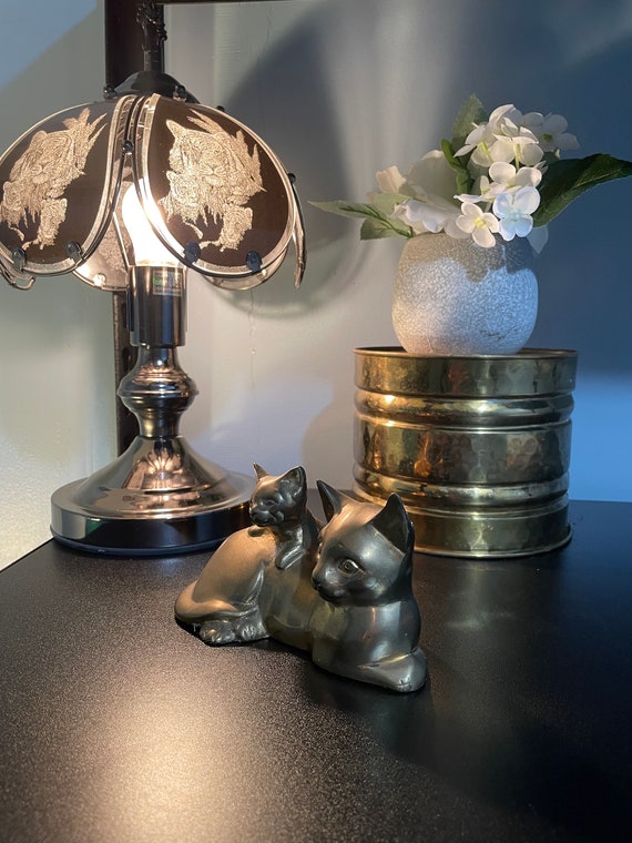 Pair of Brass Cats Cat Kitten Vintage Etsy