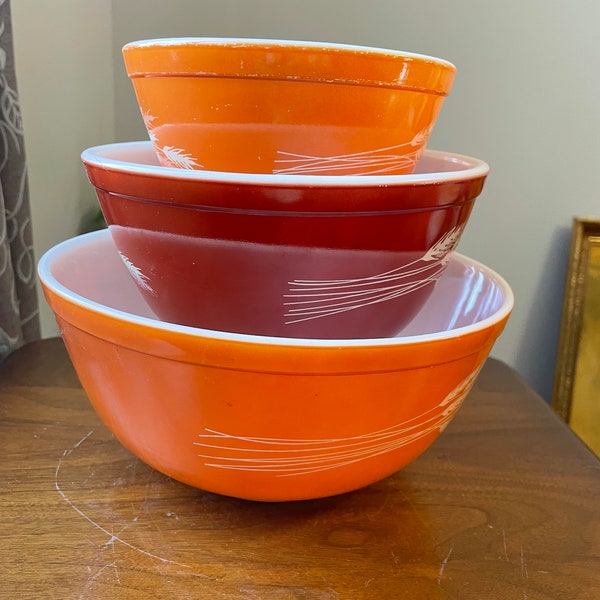 Pyrex Vintage Mixing Bowls Etsy