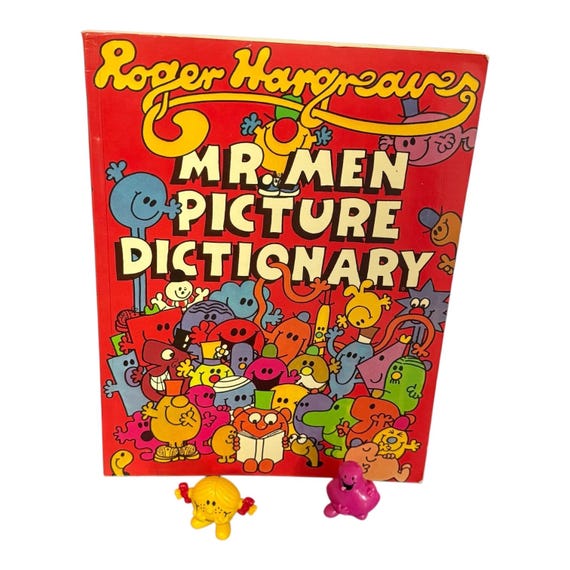 MR MEN Picture DICTIONARY and Two Characters - Little Miss