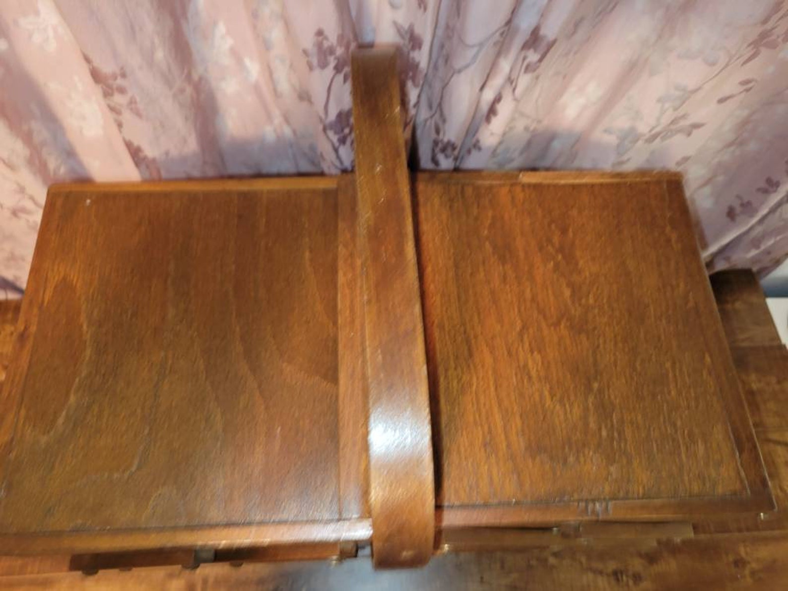 Accordion Concertina Sewing Box, Cedar Wood, Large, Deep Bottom Drawer