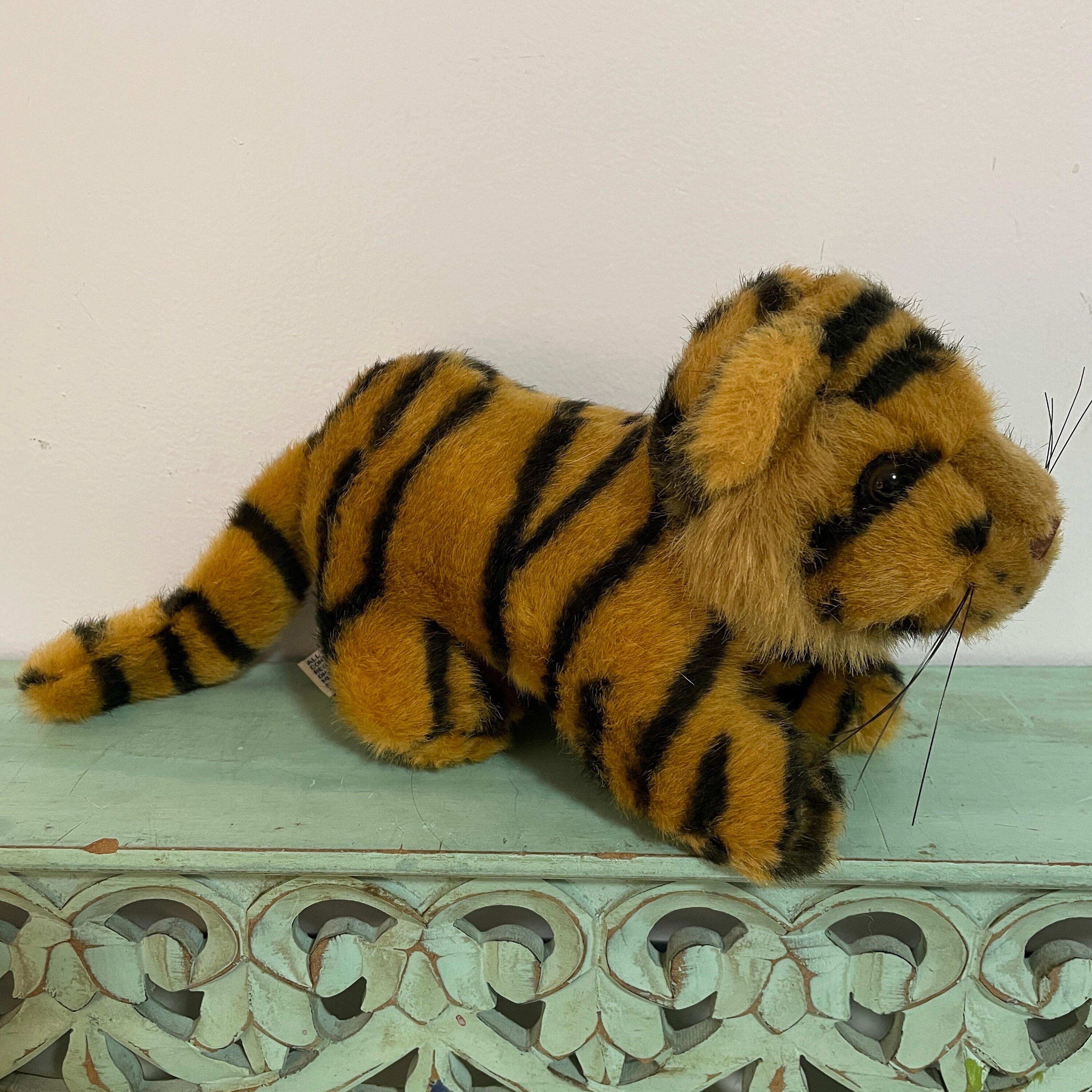 Vintage 1980s Stuffed Tiger - Etsy Vintage 1980s Stuffed Tiger - Etsy