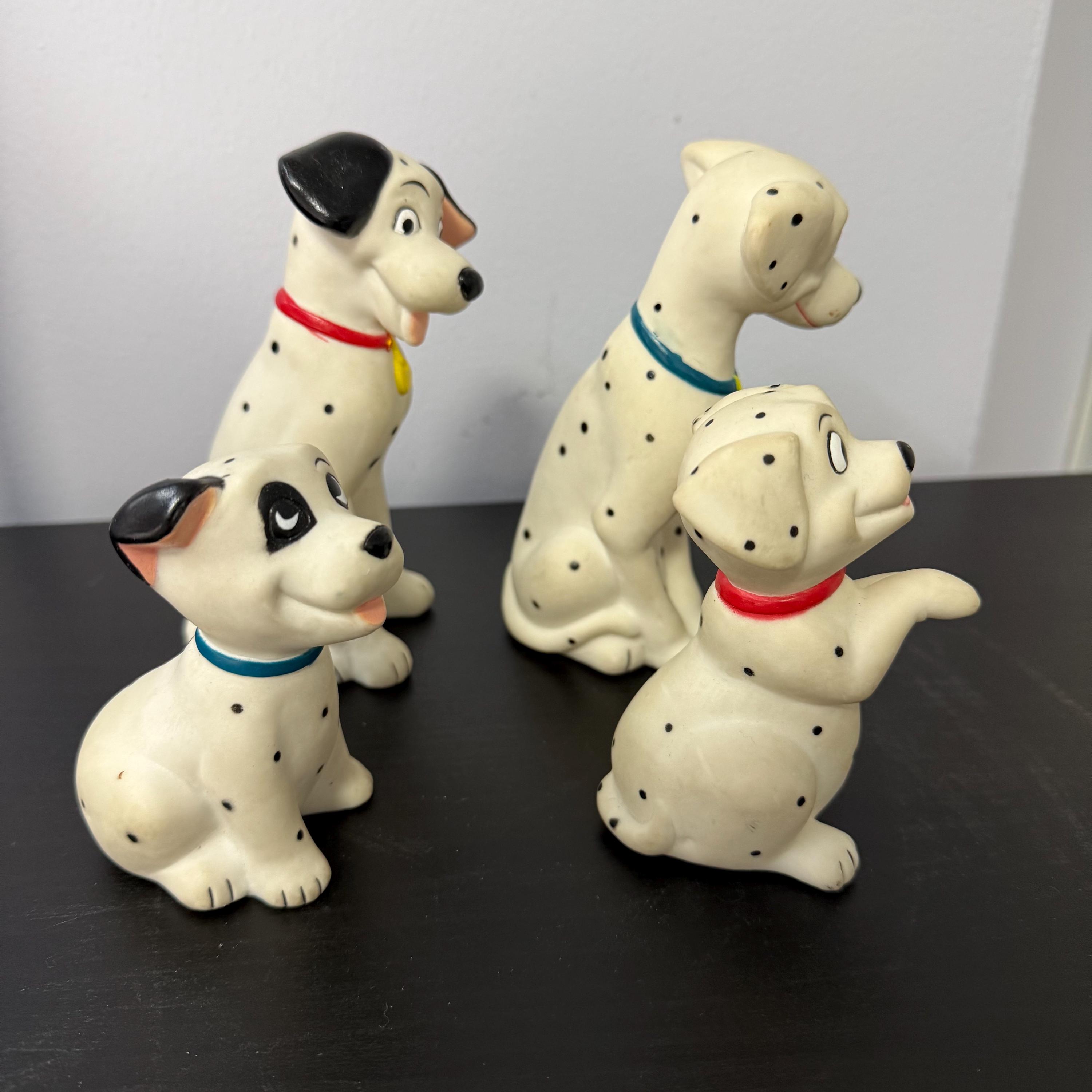 101 Dalmatians, Rubber Squeeze Toys, Pongo, Perdita, Patch and