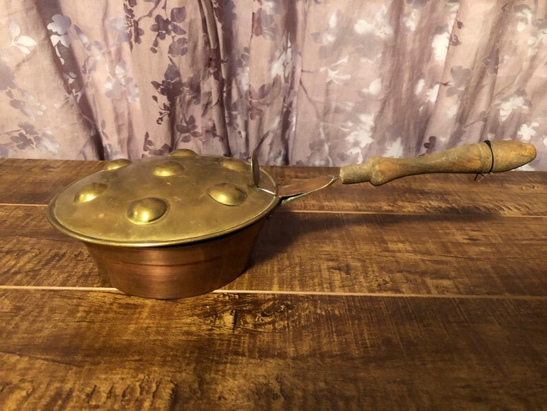 Brass Bed Warmer, Popcorn Maker, Wall Decor, Contemporary, Vintage Etsy