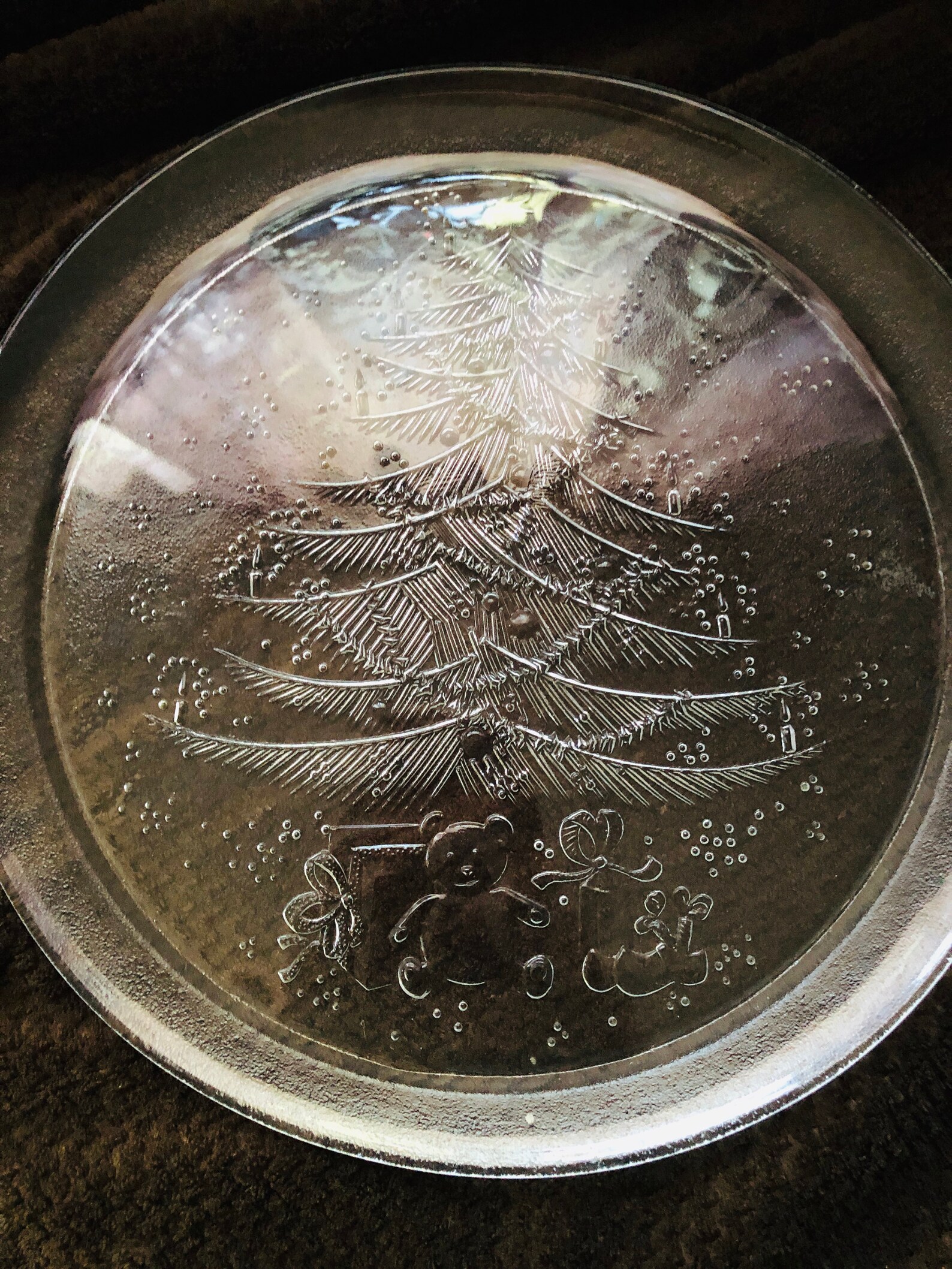 Duralex Christmas Serving Platter Tempered Glass Christmas Etsy