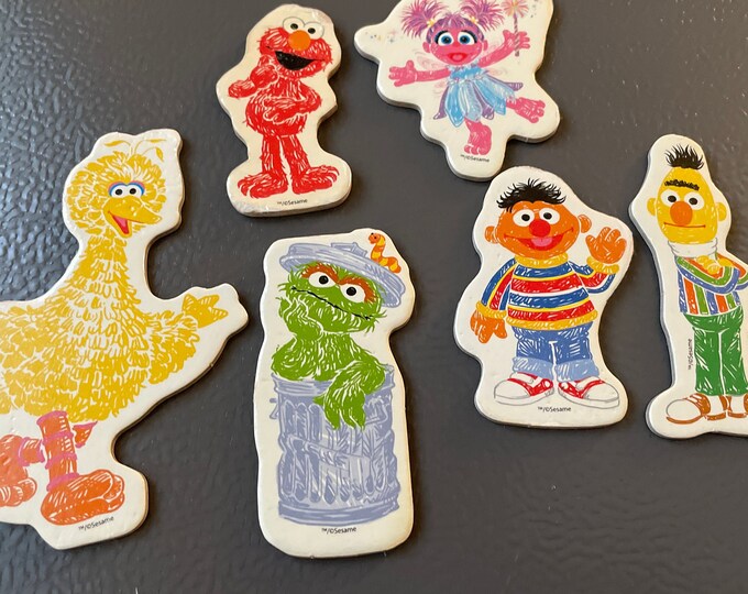 Sesame Street Fridge Big Bird, Oscar the Grouch, Garbage Can