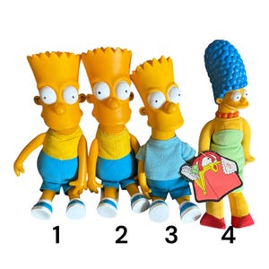 Bart Simpson, Marge Simpson - Peluches y peluches, Burger King promocional, Los Simpsons, Street Kids Corp, Matt Groening