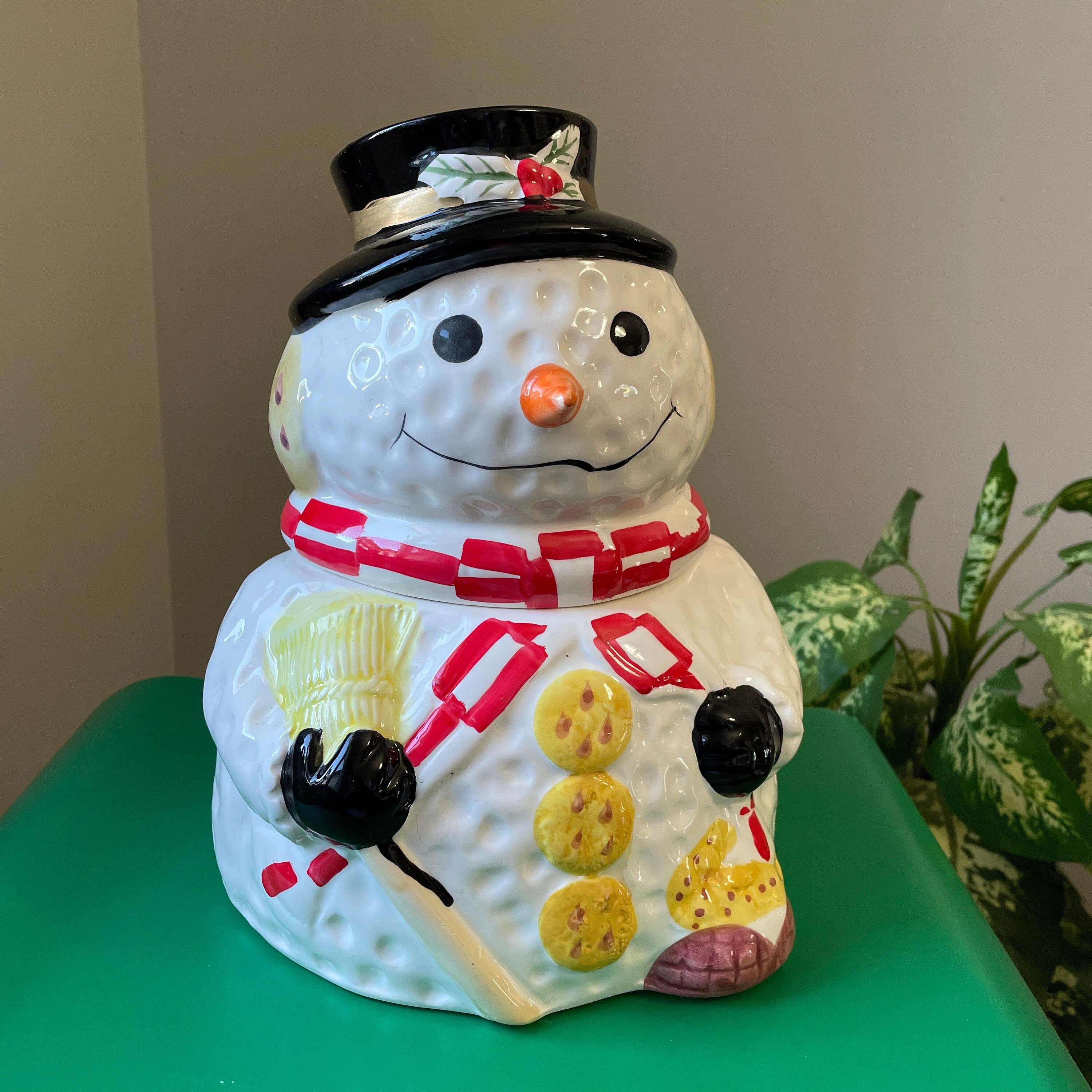 Snowman Cookie Jar, Everyday Gibson, Christmas, Xmas, Holiday