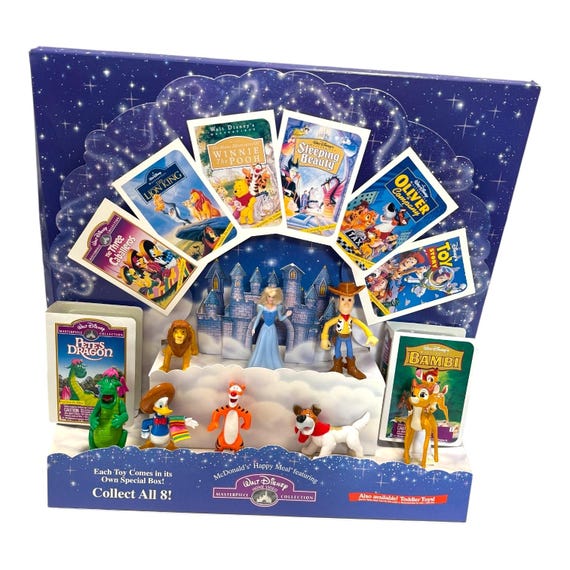 Mcdonald's Happy Meal Walt Disney Masterpiece Collection Display