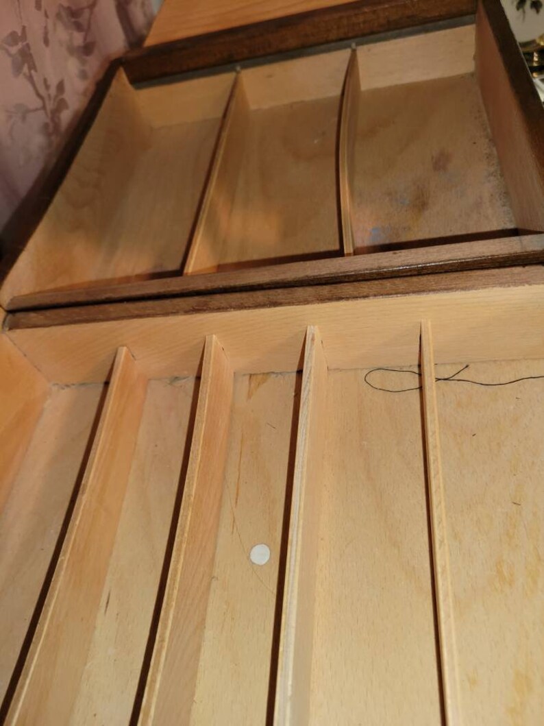 Accordion Concertina Sewing Box Cedar Wood Large Deep Etsy