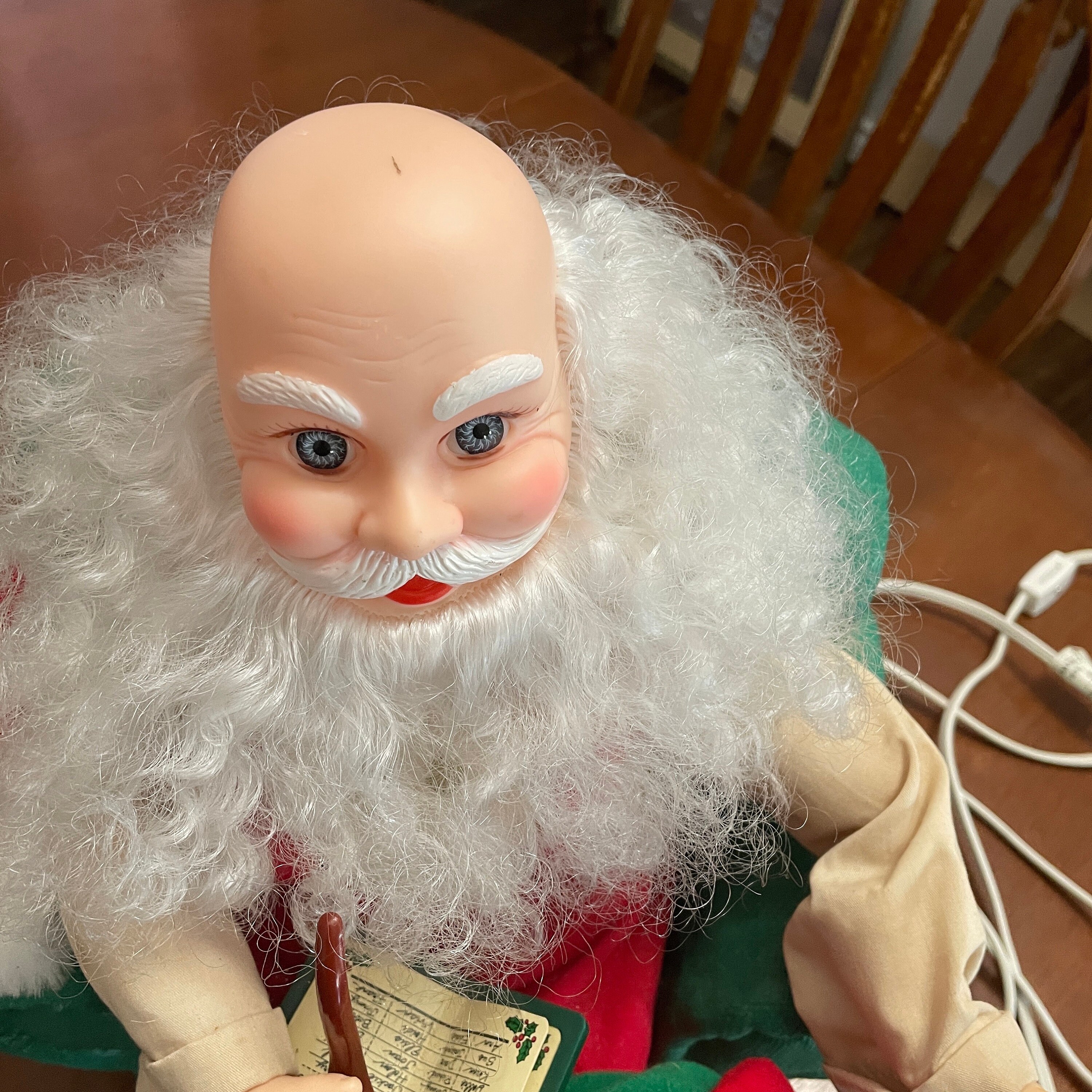 Animated Santa in Green Armchair by National Rennoc - 15