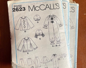 Costumes, multiple Pattern's by McCALL'S,  Child, Adult, Halloween, Sew, Sewing, Vintage, Big Top, Clown, Mime, Jester