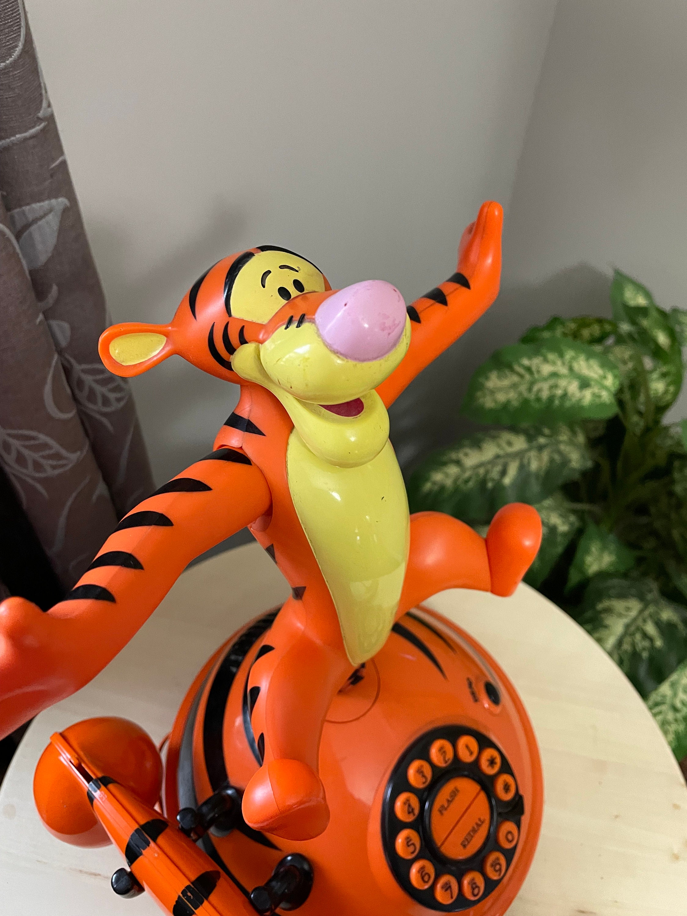 Tigger Animated Talking Telephone Touch Phone Disney - Etsy Israel Tigger Animated Talking Telephone Touch Phone Disney - Etsy Israel