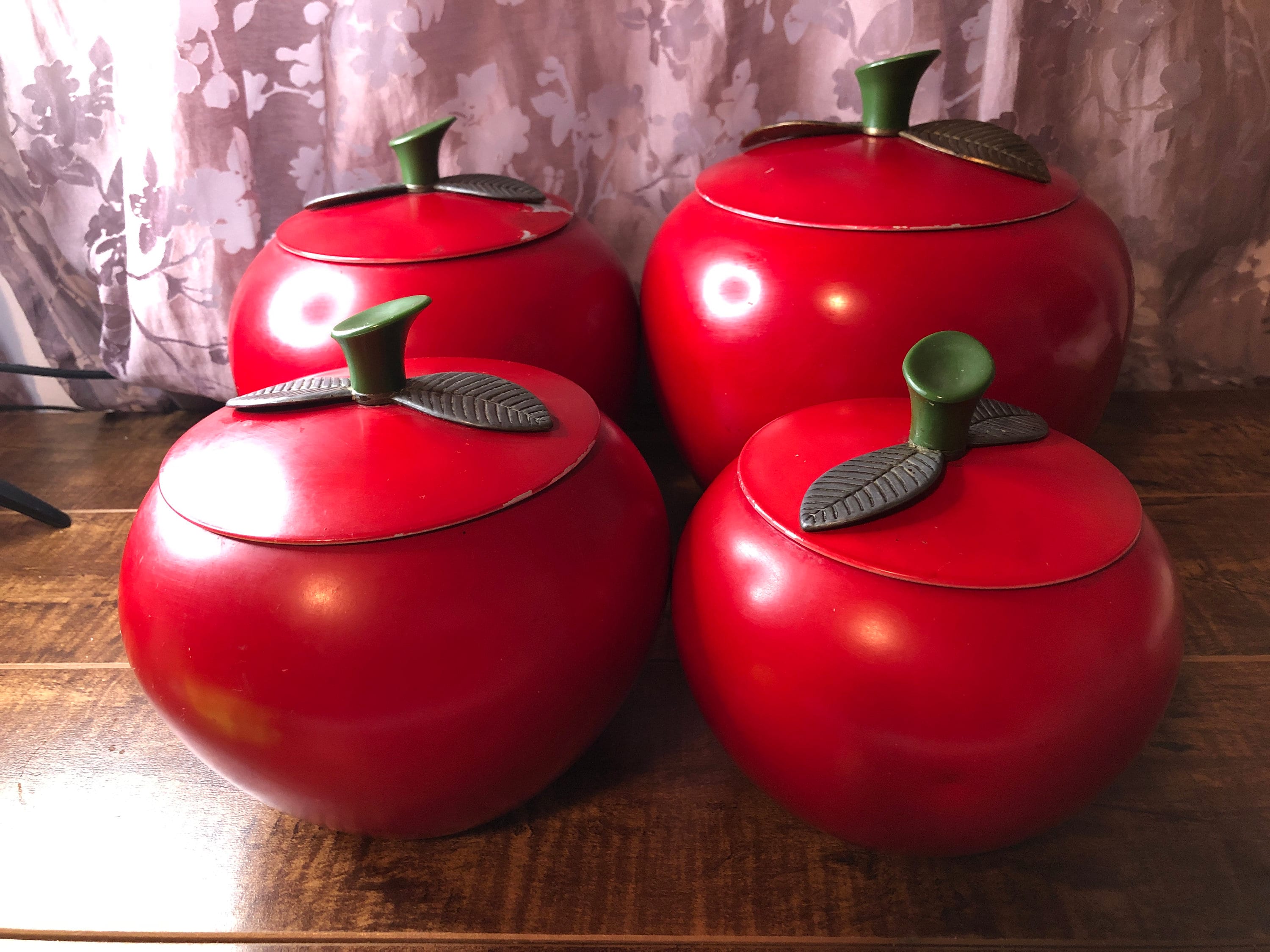 Hand made Ceramic Canister Set / Flour, sugar, baking soda / Hand