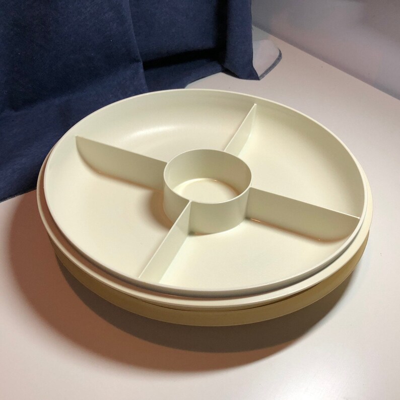 Tupperware Vegetable and Dip Container With Lid 1708 Round Etsy