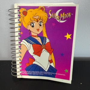 SAILOR MOON Mead Fat Lil’ Notebook, 180 Ruled Sheets, Coilbound, Animated Series, Vintage 1995