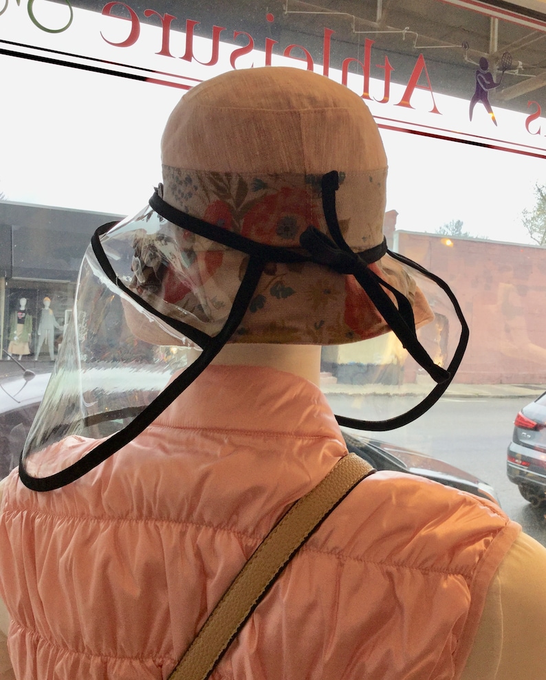 Grocery Visor Face Shades Face Shield Clear Shield Tie Back Around Your Own Hat Protection Droplets Protect from DropletsWindUVprotection