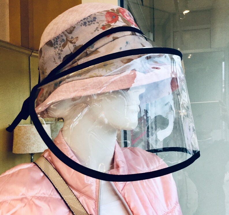 Grocery Visor Face Shades Face Shield Clear Shield Tie Back Around Your Own Hat Protection Droplets Protect from DropletsWindUVprotection
