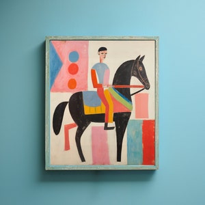 The Horse Rider - Original Printable Art - Etsy