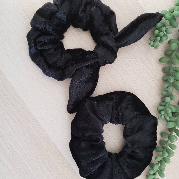 Velvet Hair Scrunchie 90s Style Hair Tie Etsy