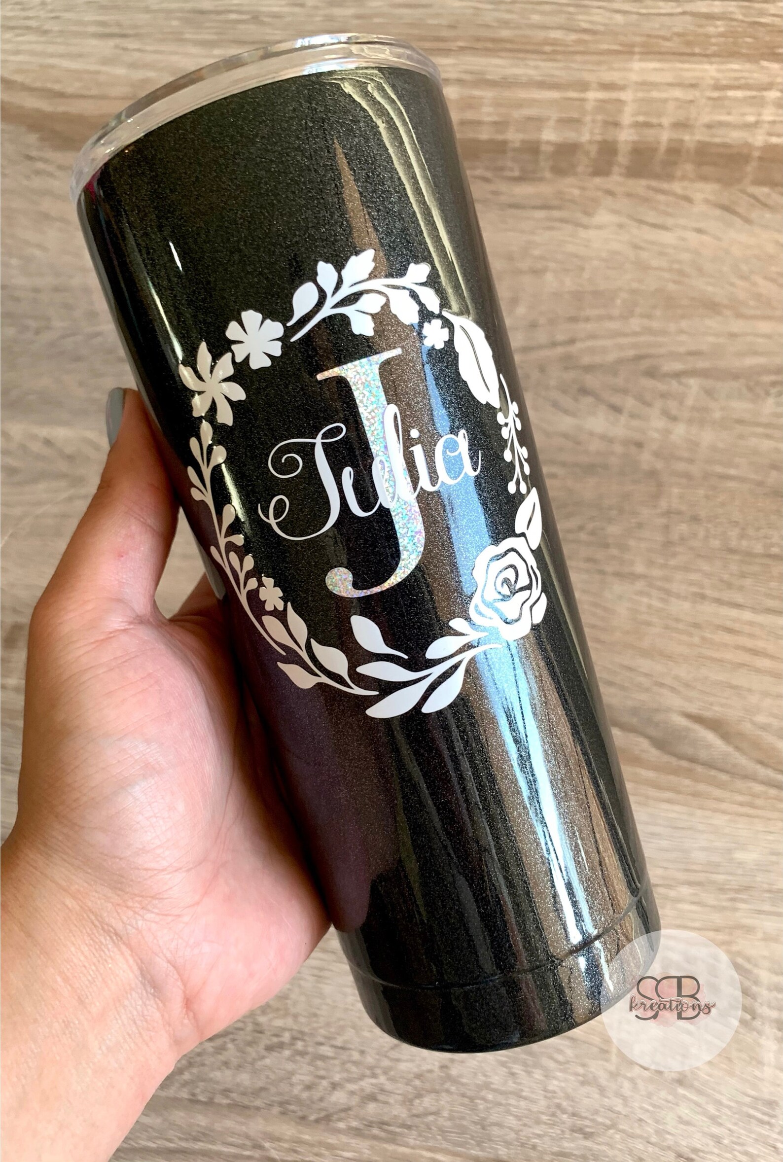 Personalized Name Tumbler Monogram Initials Tumbler 20oz Etsy