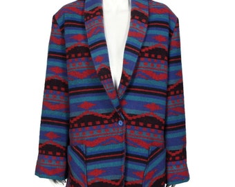 Aztec Geometric Coat - Etsy