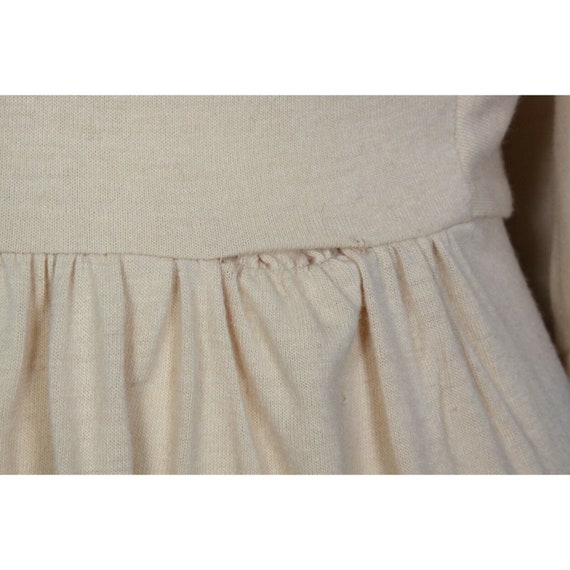 Vtg 70s Jody T Prairie Maxi Dress XS/S Tan Beige … - image 9