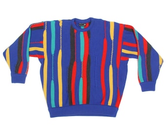 ヴィンテージ 2000 年代 Coogi アブストラクト スタイル 3D ニット 