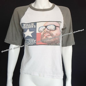 Vintage 1980 Willie Nelson 8th Annual 4th July Picnic Concert T-Shirt Small