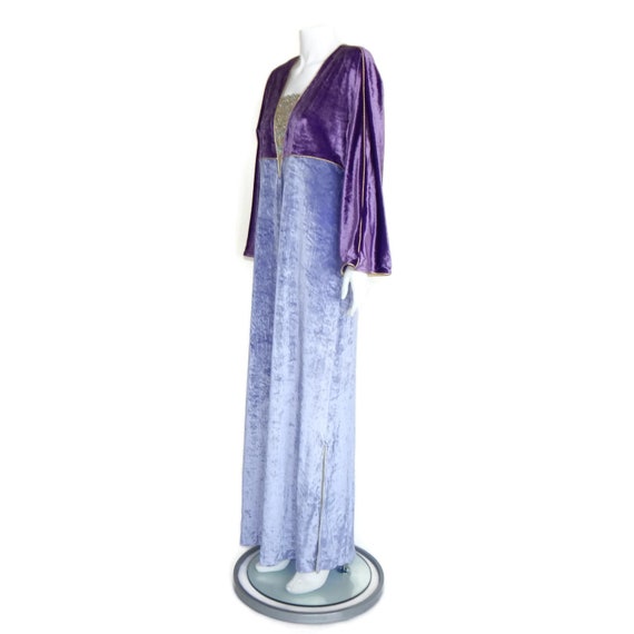 NWT Vintage BILL TICE 1970s Crushed Velvet Purple