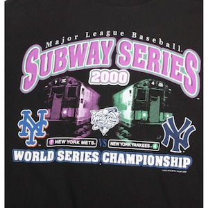 Vintage Yankees Mets 2000 Subway Series T-Shirt Rare MLB Baseball sz XL /918