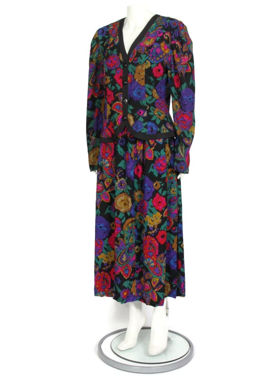 Vintage JESSICA HOWARD 90's Floral 2 Piece Blazer… - image 5