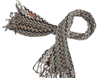 Missoni Zigzag Knit Beanie Multi Color Wool Blend Ladies  display picture 2