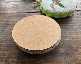 Cardboard Circles Cross Stitch Ornaments (8 Pack) MADE TO ORDER Australia