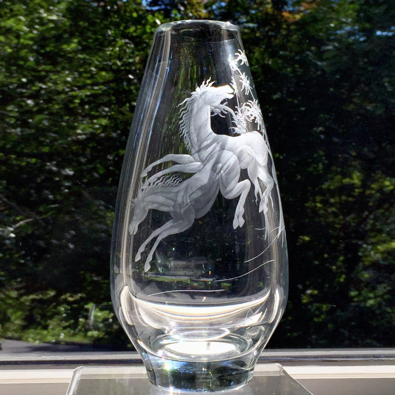 Magnor Vase Horses from Norway