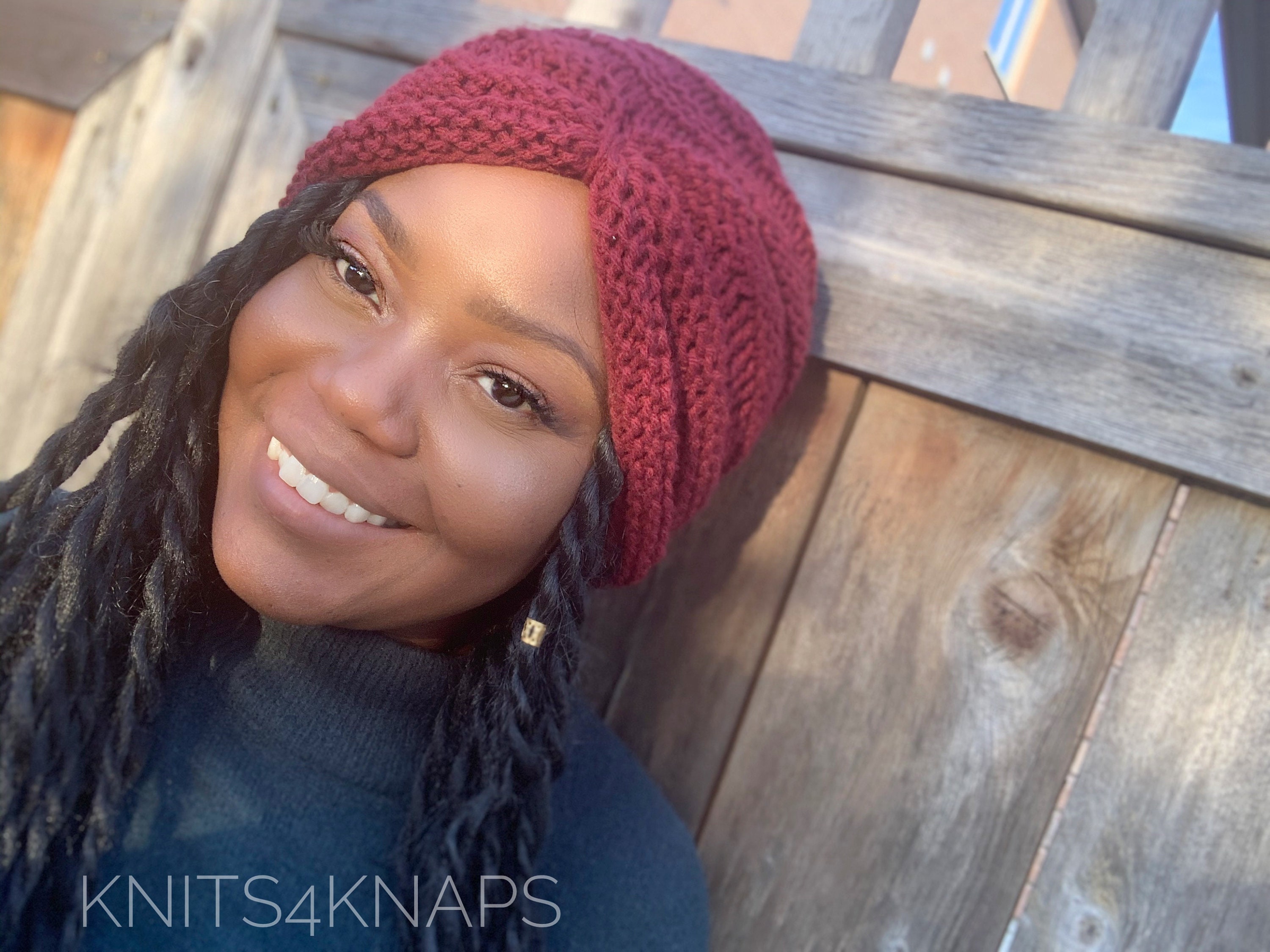 Knit Turban How To Knit A Turban Headband Ear Warmer (EASY) - YouTube main image 2