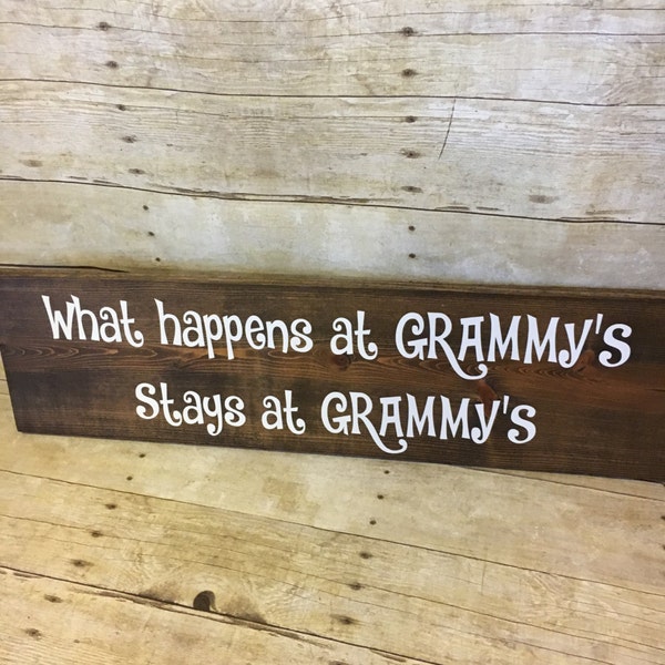 What Happens At Grammy's Stays At Grammy's - Gift for Grandma - Mother' Day Gift - Christmas Gift for Grandma