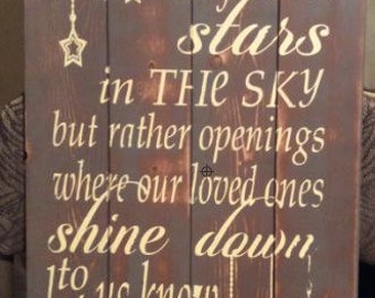 Perhaps They Are Not Stars In The Sky Wood Sign, Distressed Sign, Rustic Sign