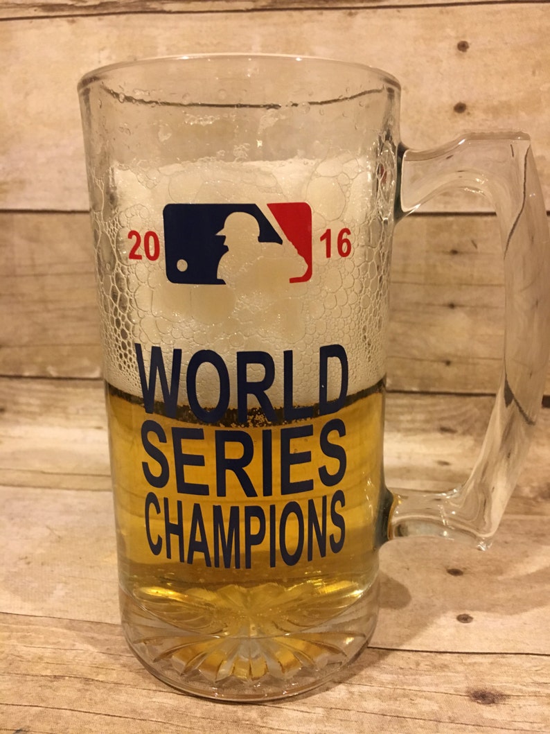 Chicago Cubs 2016 World Series Champions Cubs Beer Mug Man Etsy