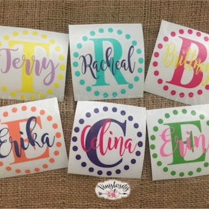 Monogram Vinyl Decal | Personalized Decal | Name Decal | Car Decal | Vinyl Decal | Cup Decal | Laptop Decal
