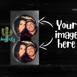 Posavasos de neopreno para coche con foto personalizada (juego de 2)