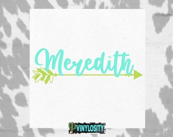 Arrow Name Decal | Custom Name Decal | Any Word Decal | Custom decal | Word Decal | Vinyl Decal | Cup Decal | Car Decal | Vinylosity