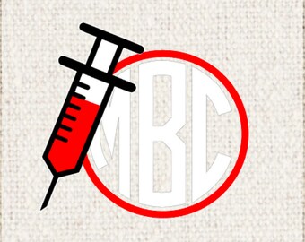 Download Needle Monogram Etsy