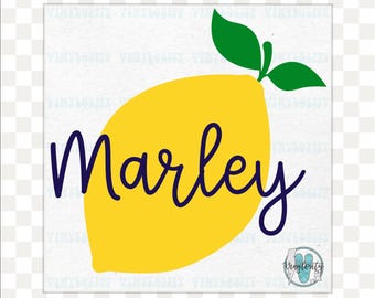 Custom Strawberry Name Vinyl Decal