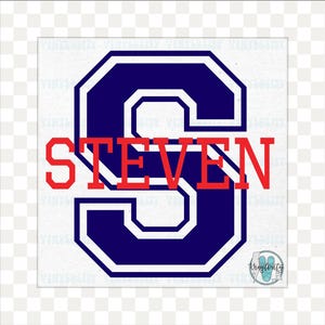 Initial and Name Decal | Monogram Decal | Personalized Decals | Tumbler Stickers | Name Sticker | Car Decal | Laptop Sticker | School Labels