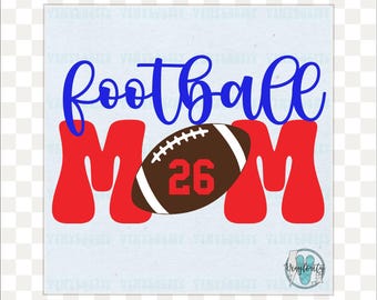 Custom Football Mom Vinyl Decal