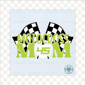 Motocross Mom Vinyl Decal | Moto Decal | Motocross Sticker| Dirtbike Stickers | Tumbler Stickers | Car Decal | Bike Sticker