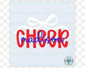 Cheer Monogram | Megaphone Monogram | Cheerleading Decal | Personalized Decal | Monogram Decal | Car Decal | Vinyl Decal | Tumbler Decal