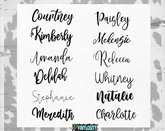 Personalized Cursive Name Decal | Custom Name Decal | Any Word Decal | Custom decal | Word Decal | Vinyl Decal | Cup Decal | Car Decal