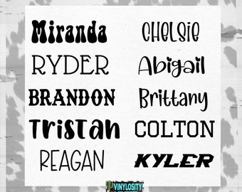 Personalized Script Font Name Decal | Custom Name Decal | Any Word Decal | Custom decal | Word Decal | Vinyl Decal | Cup Decal | Car Decal